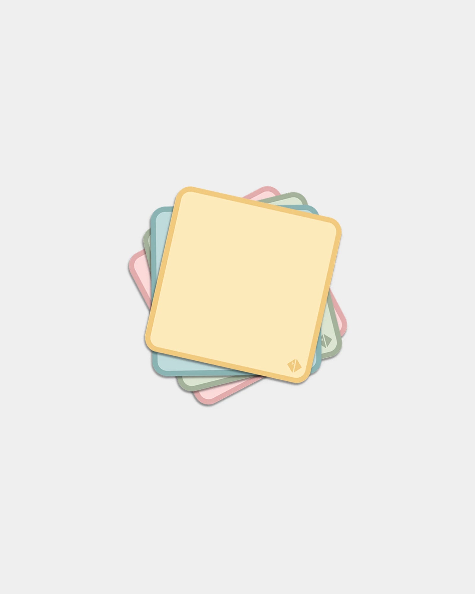Mini notes adhésives vinyle réutilisable 35×35 mm à personnaliser - 1